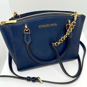 Michael Kors Navy Blue Cross Body Bag